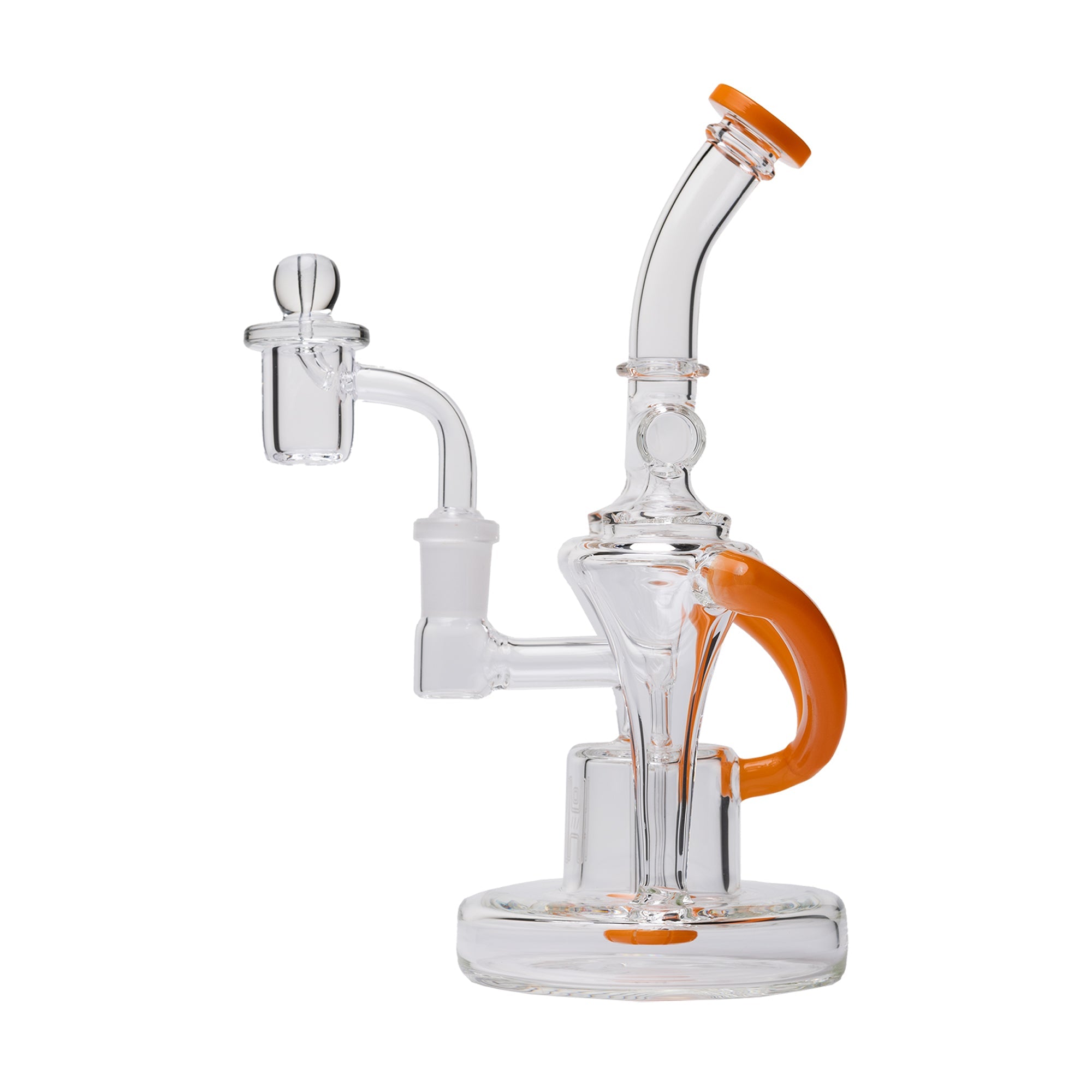 Human Grade Dualing Recycler Glass Rig Water Pipe - Image 5