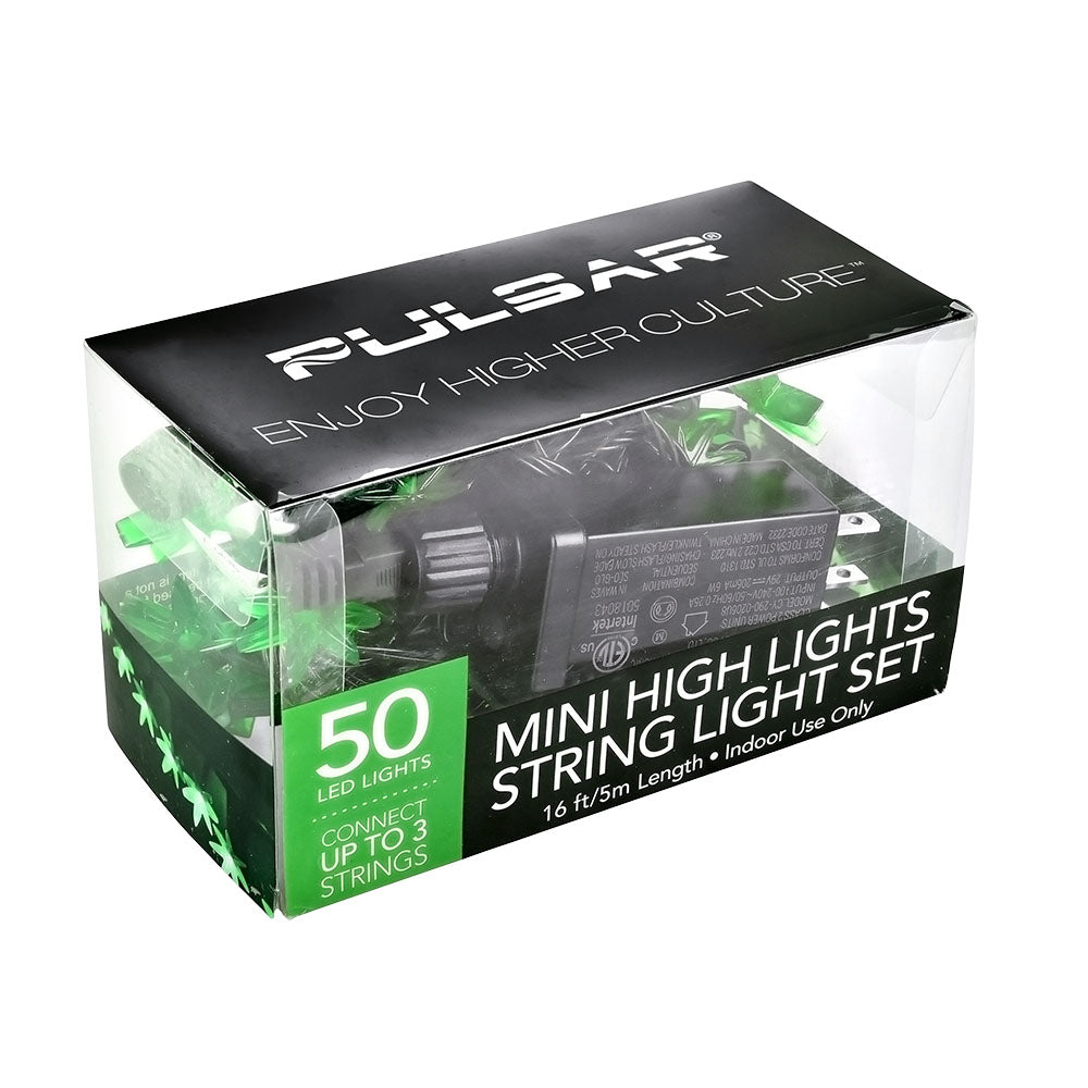Pulsar Mini High Lights Hemp Leaf LED String Light Set - Image 6
