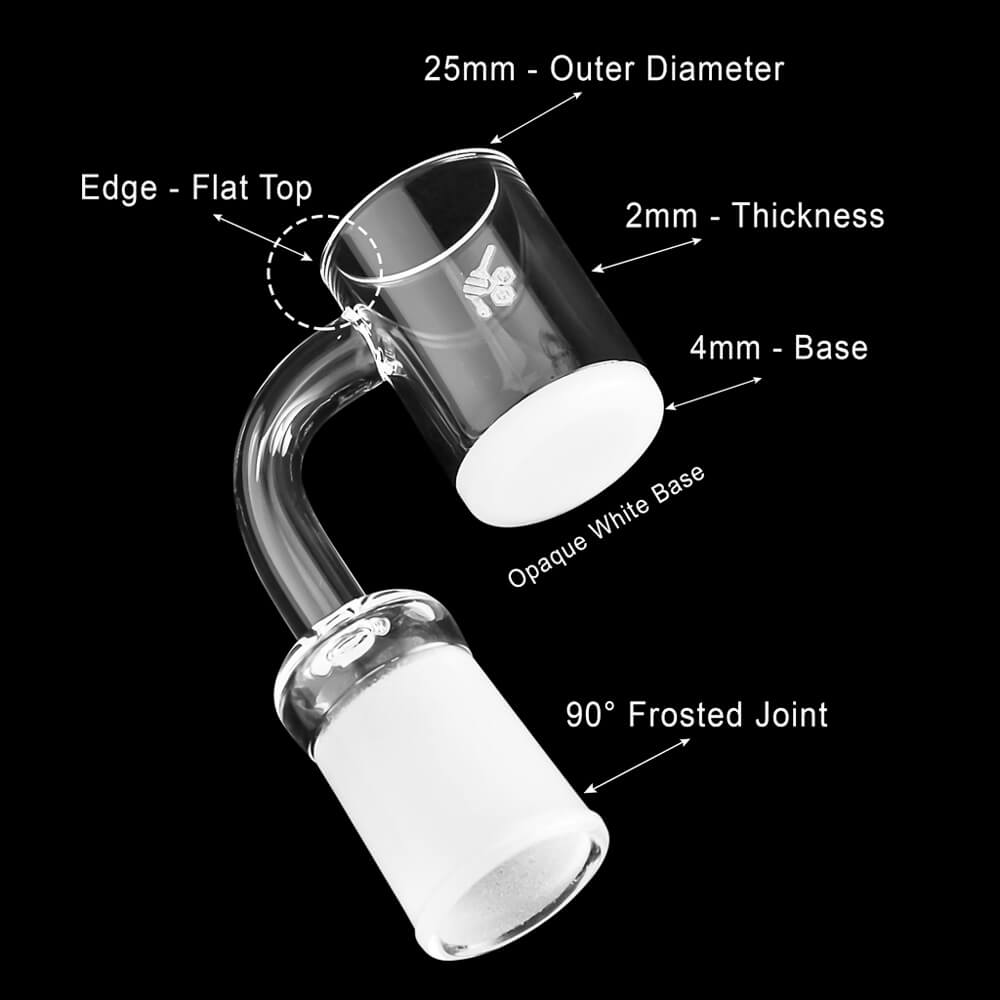 HONEY & MILK QUARTZ BANGER - 90° DEGREE | YL - Image 6