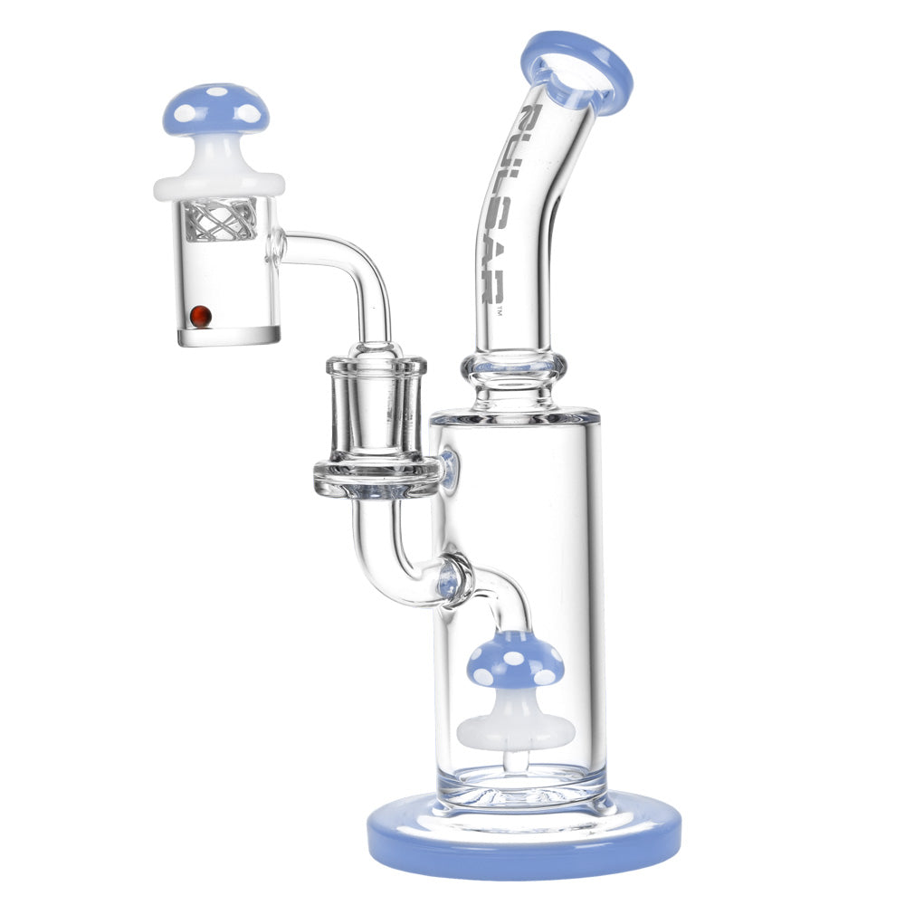 Pulsar Shroom Rig Set w/ Carb Cap - 8.5"/14mm F/Colors Vary - Image 2