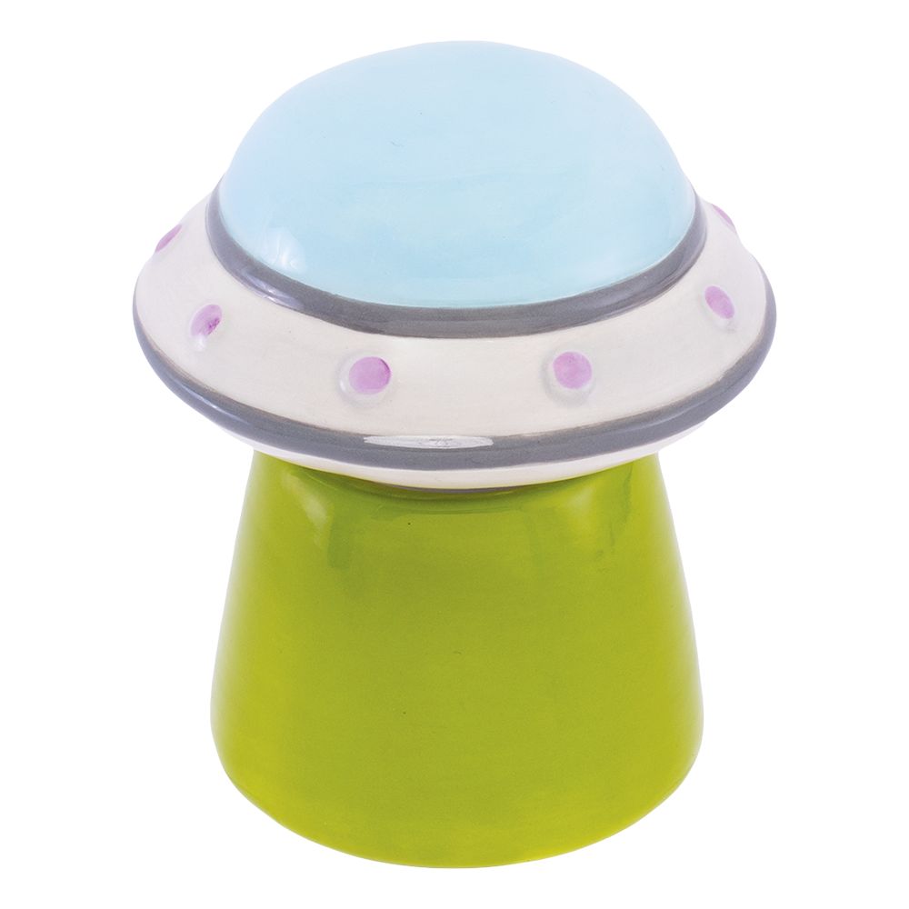 Fujima UFO Cow Ceramic Stash Jar - 4" - Image 2