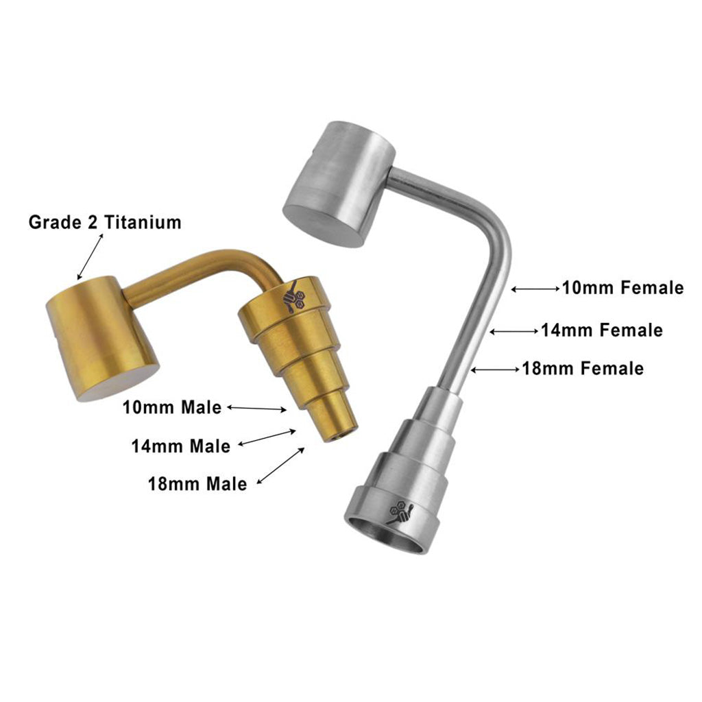 TITANIUM 6 IN 1 LONG NECK BANGER DAB NAIL - Image 10