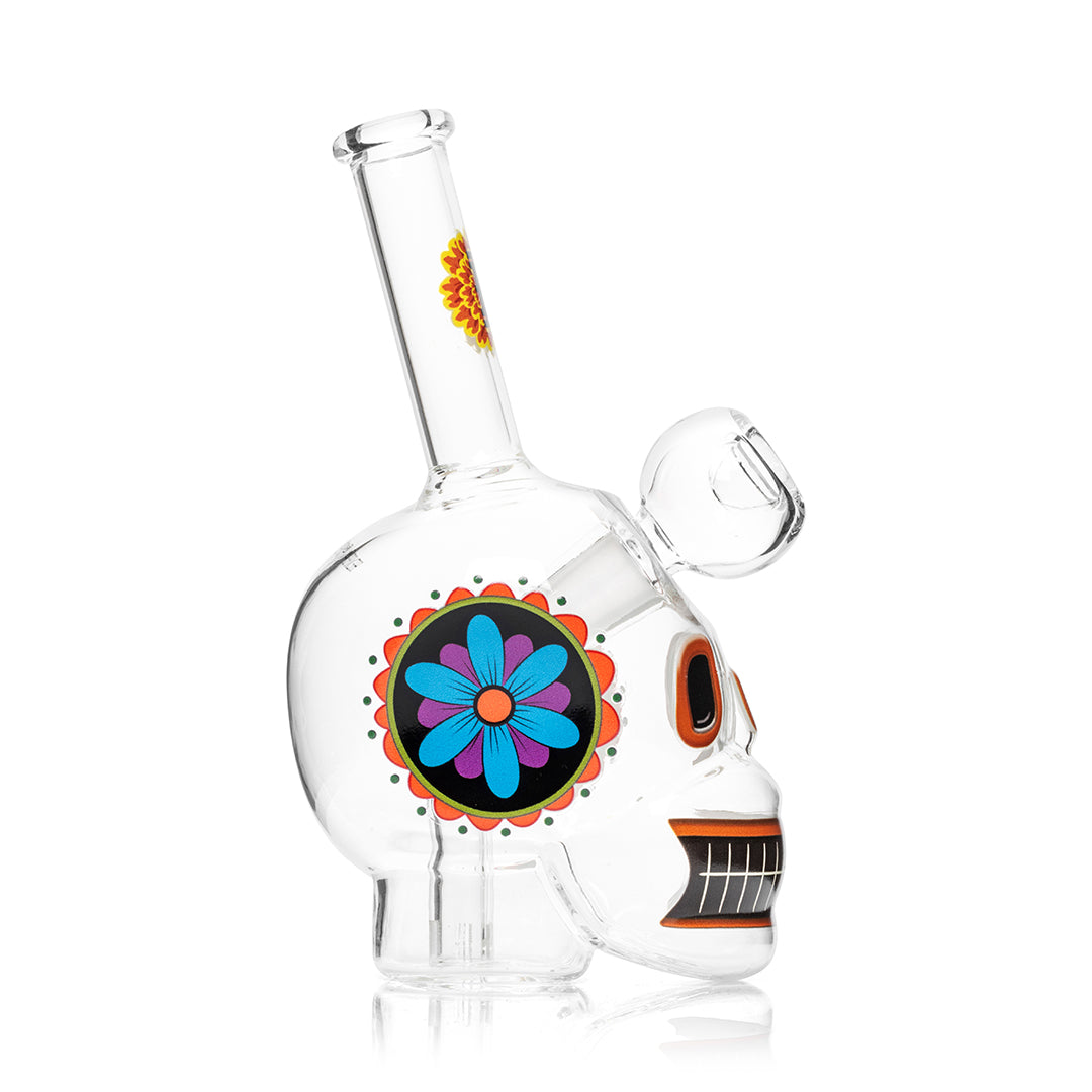 Dia De Los Muertos Skull Bong 6.1" - Image 5