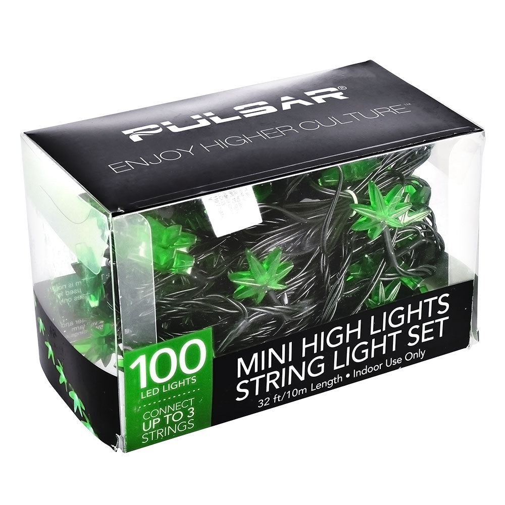 Pulsar Mini High Lights Hemp Leaf LED String Light Set - Image 3