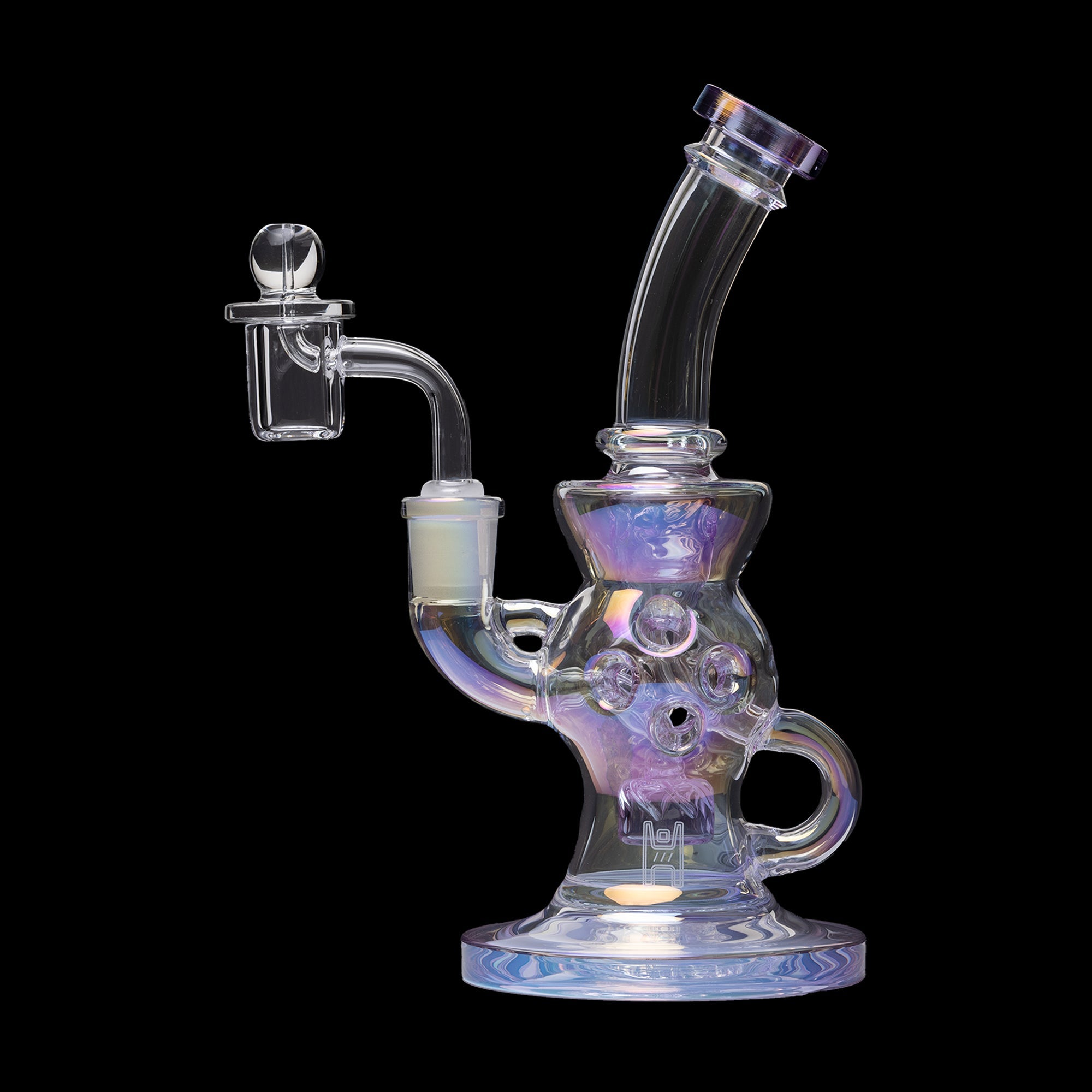 Human Grade 8.5" Swiss Incycler Glass Rig Recycler Water Pipe - Image 2