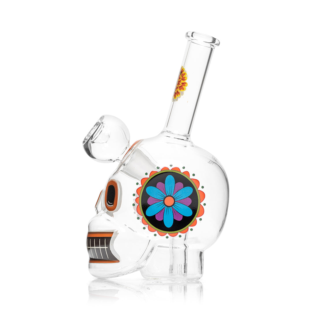 Dia De Los Muertos Skull Bong 6.1" - Image 7