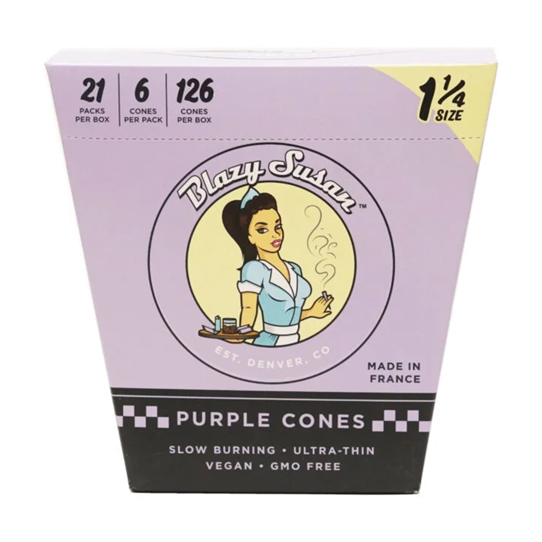 Blazy Susan Purple Paper Cones - Image 4