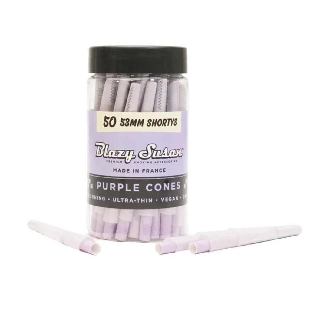 Blazy Susan Purple Paper Cones - Image 2