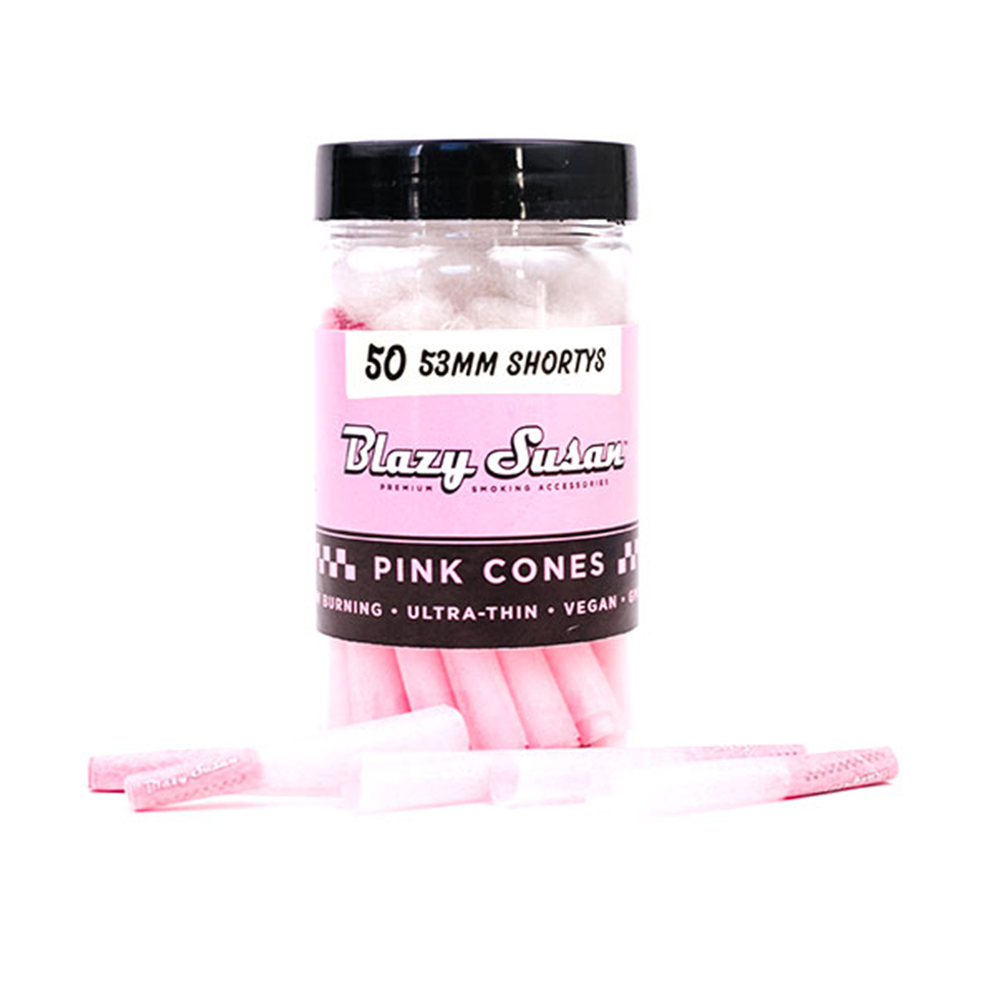 Blazy Susan Pink Paper Cones - Image 4