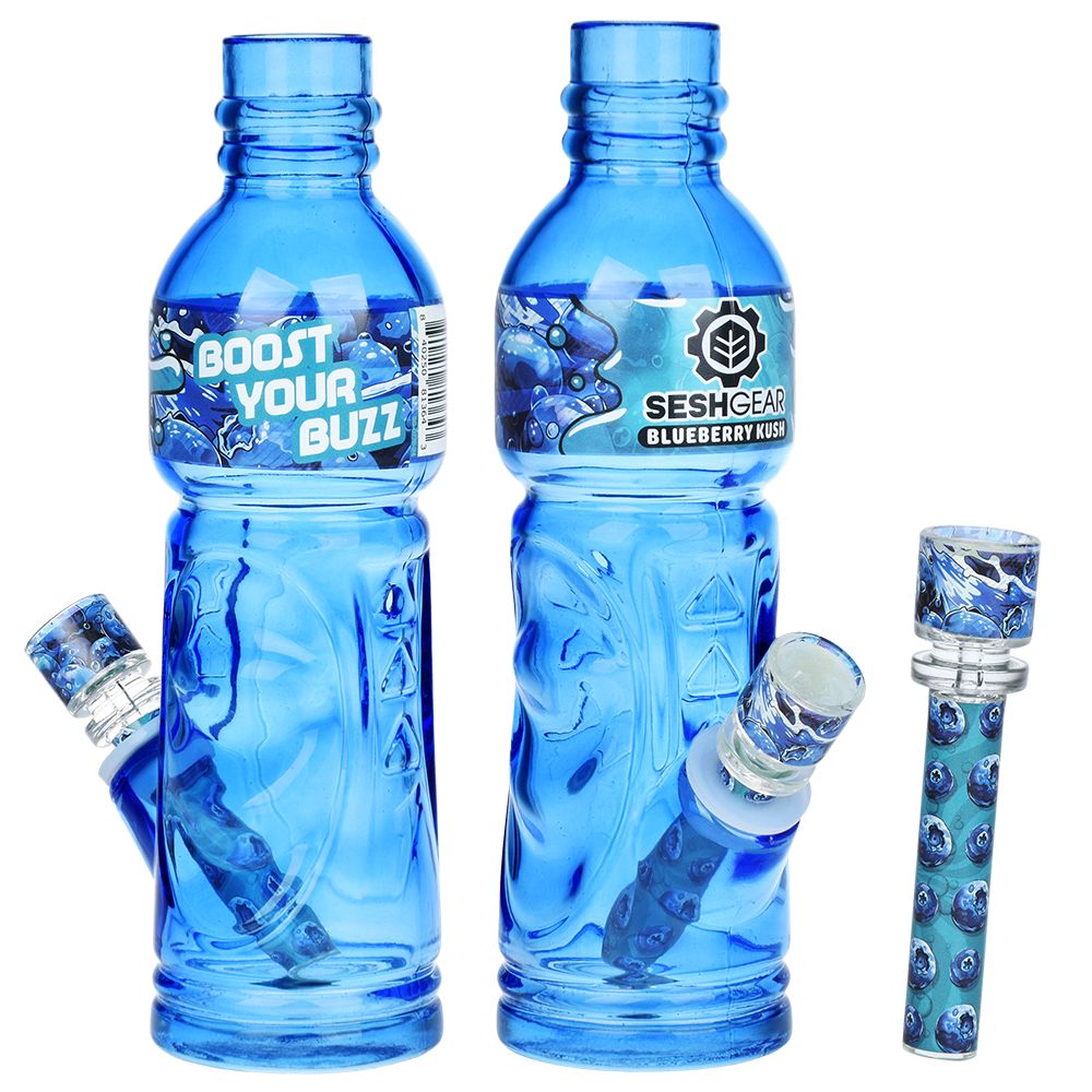 SeshGear Terpade Beverage Bottle Glass Water Pipe | 9.5" - Image 2
