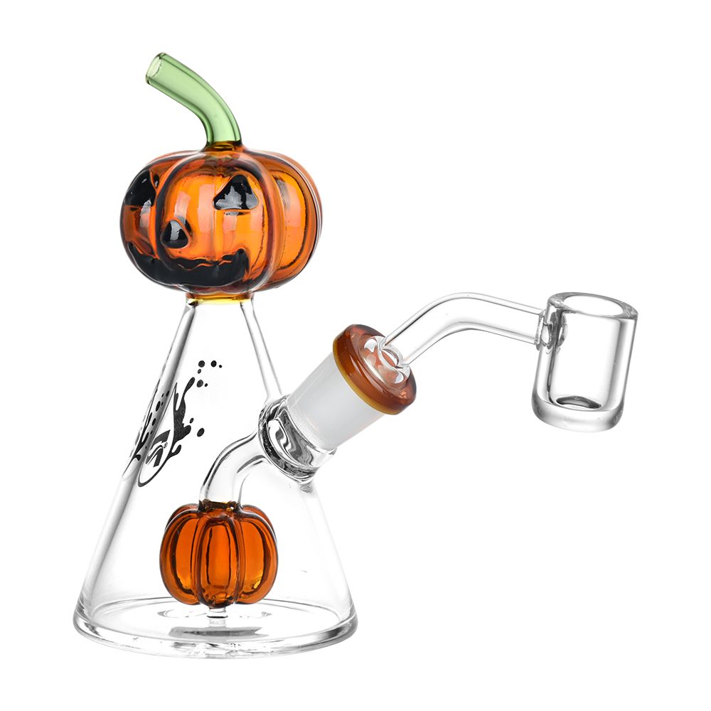 Pulsar Pleasant Pumpkin Pal Glass Water Pipe - 5.25" / 14mm F - Image 3