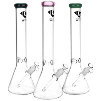 Diamond Glass Gold Classic Beaker Water Pipe - 16.25" / 14mm F