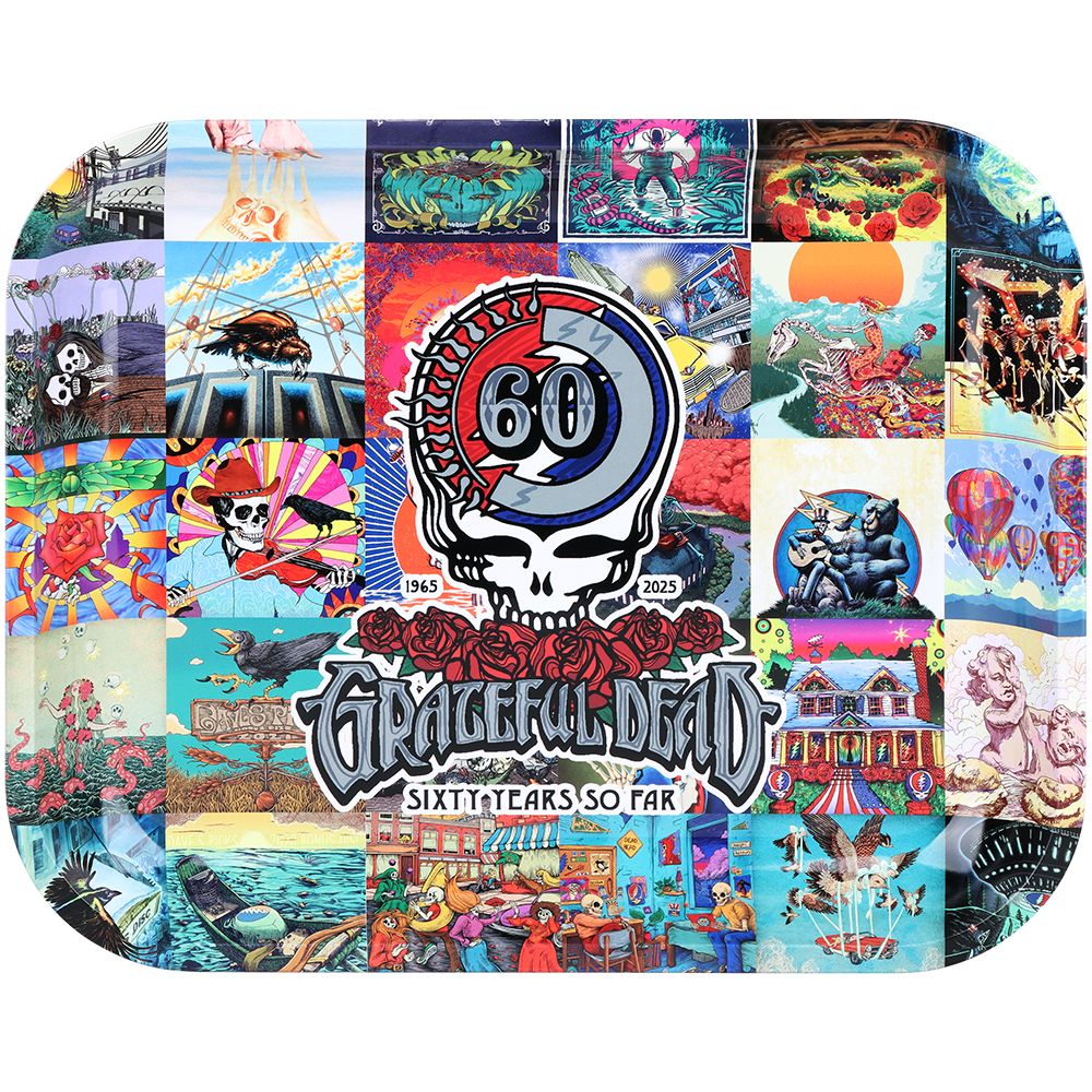 Grateful Dead x Pulsar Large Metal Rolling Tray - 60th Anniversary / 13"x11" - Image 3