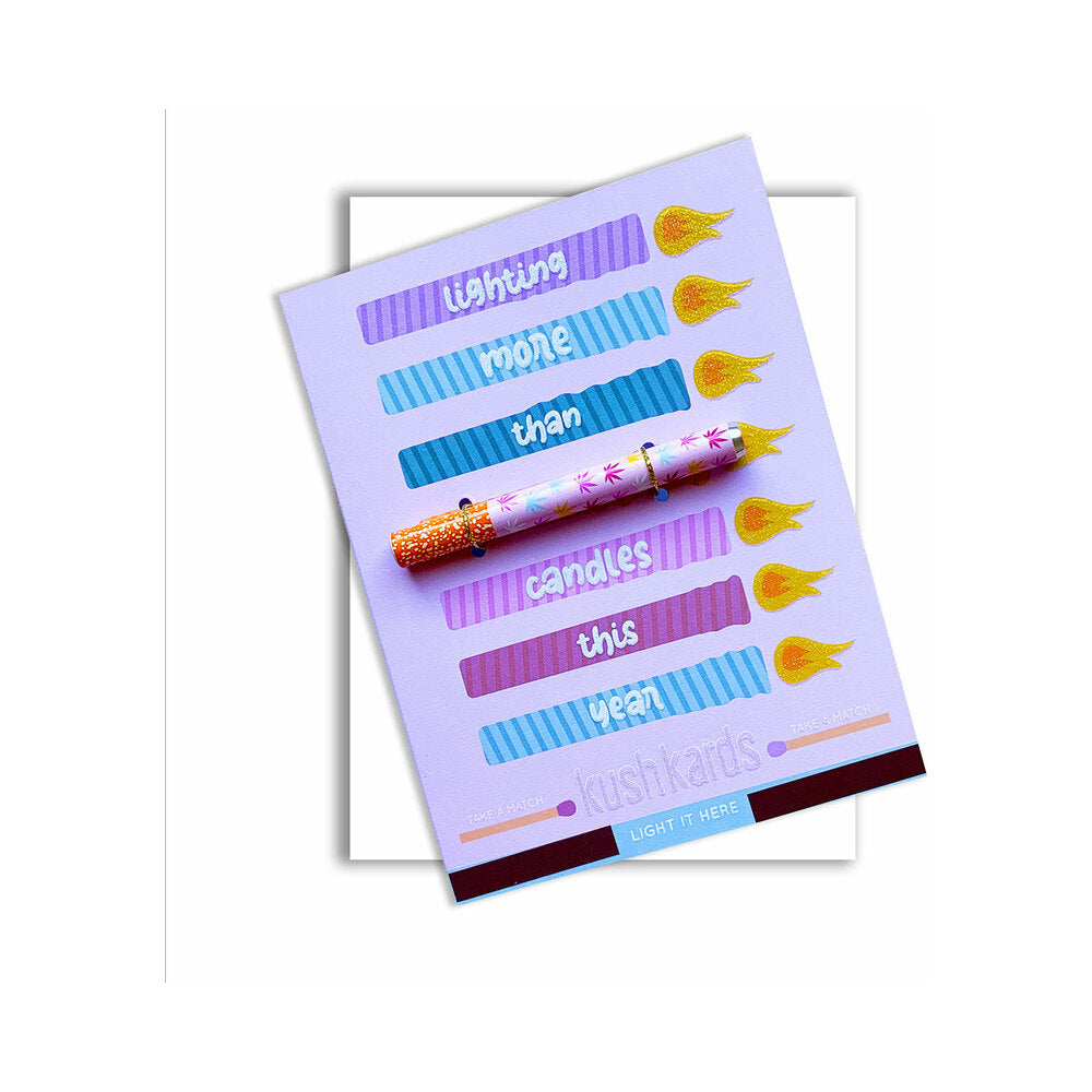 product: Lighting More Than Candles Birthday One Hitter Kush Kard