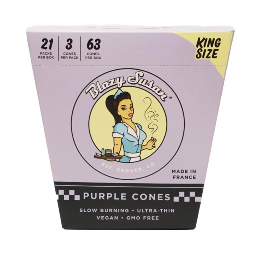 Blazy Susan Purple Paper Cones - Image 8