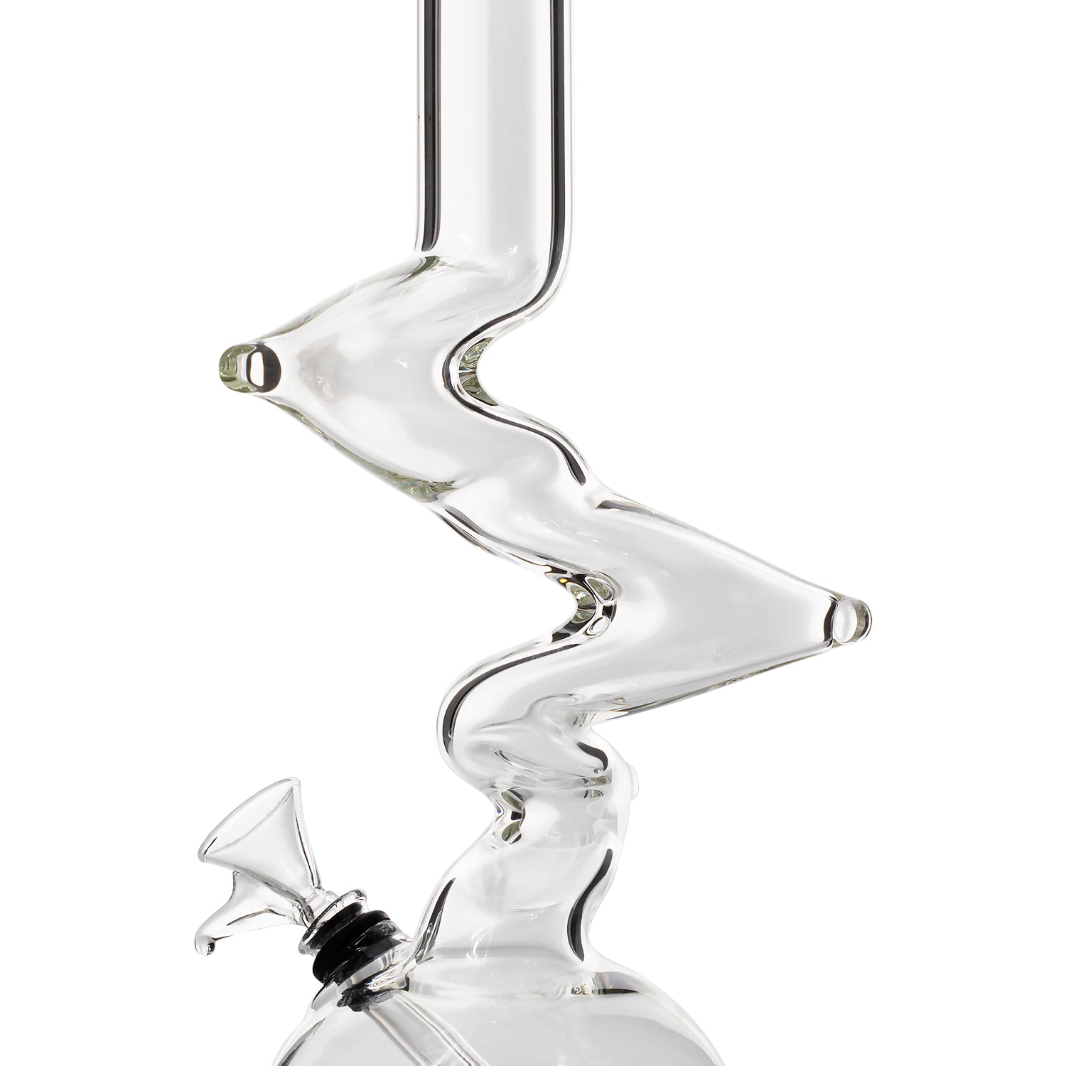 LA Pipes "Jacob's Ladder" Crystal Clear Zong Bong - Image 3