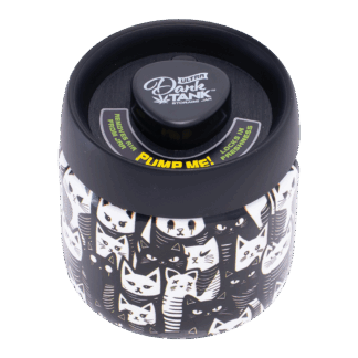 Product: Fujima Dank Tank Vacuum Glass Jar - Black & White Cats
