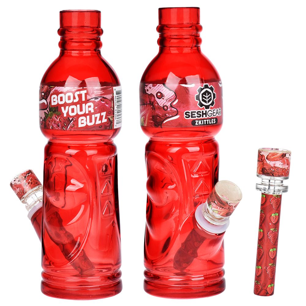 SeshGear Terpade Beverage Bottle Glass Water Pipe | 9.5" - Image 5