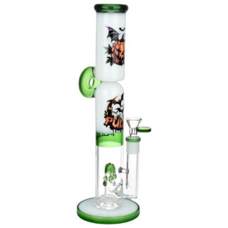 Product: Pulsar Double Stacked Halloween Glass Water Pipe / Bong