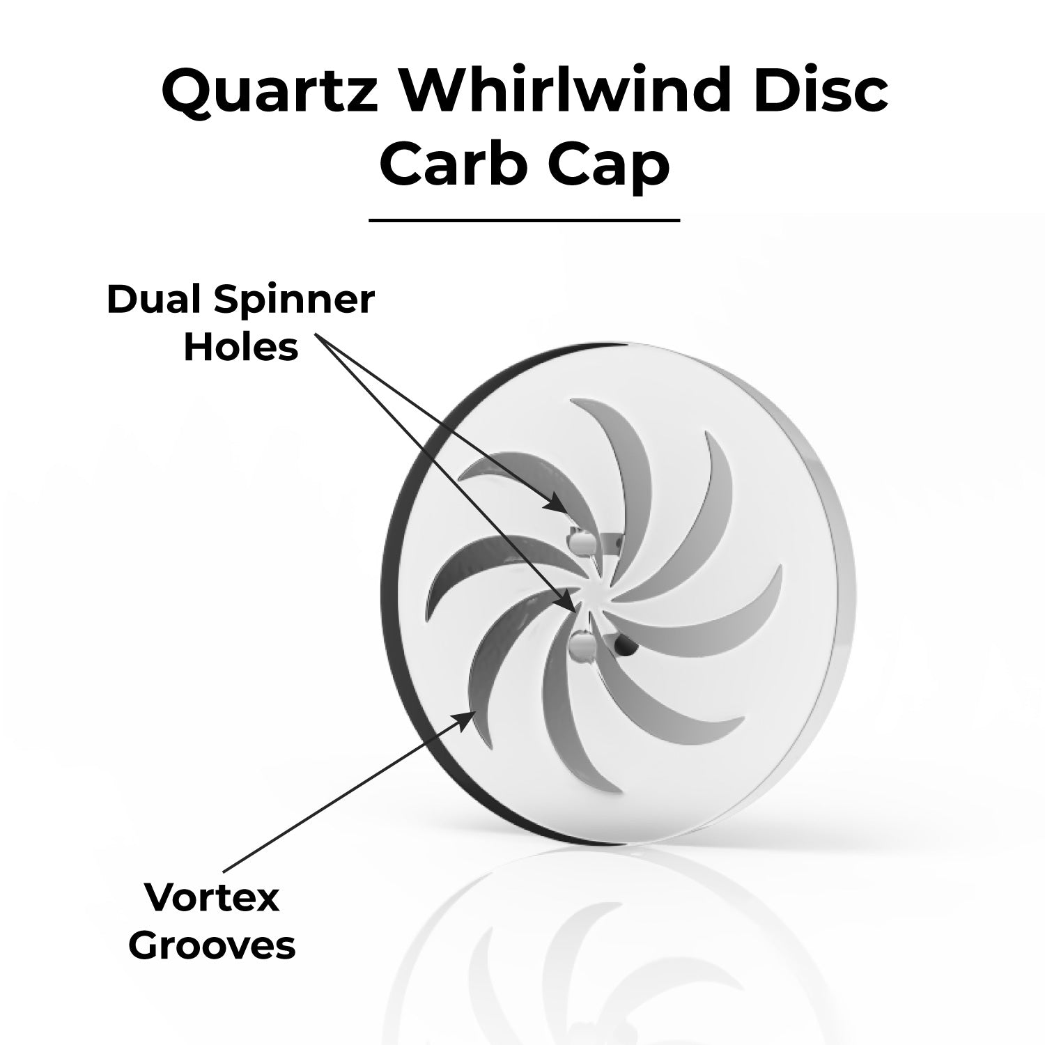 Honeybee Herb QUARTZ WHIRLWIND DISC CARB CAP - Image 3