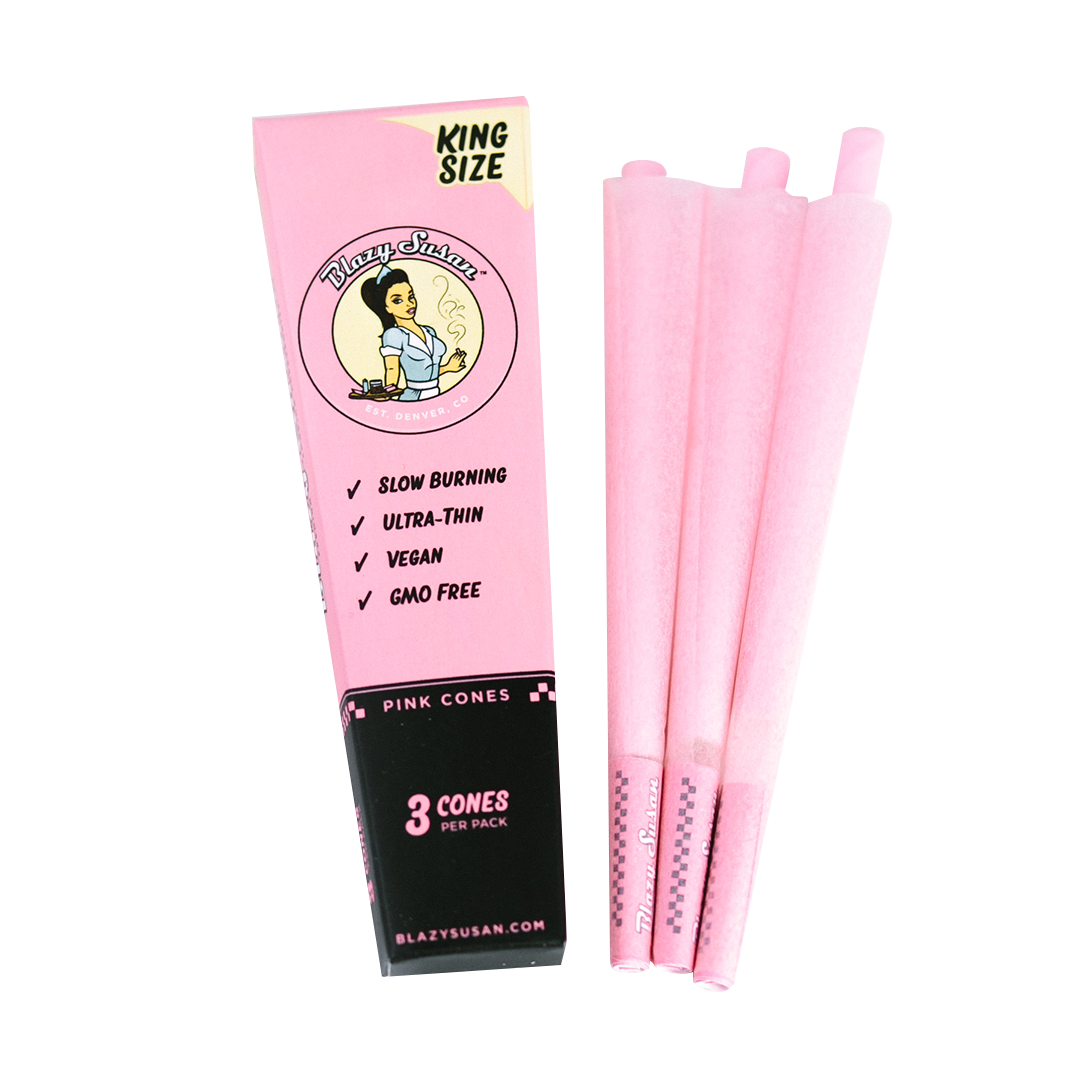 Blazy Susan Pink Paper Cones - Image 7