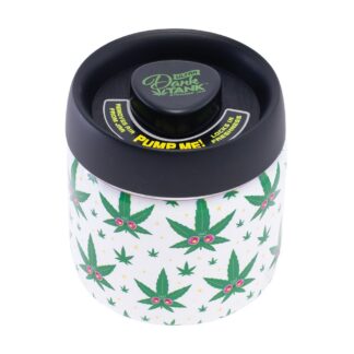 Product: Fujima Dank Tank Vacuum Glass Jar - Hemp Leaf