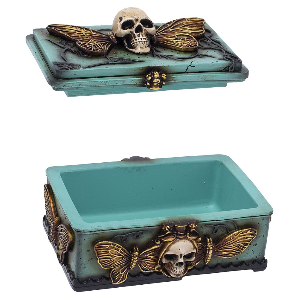 Fujima Death's Head Moth Sarcophagus Resin Stash Box - 5.5"x 4" - Image 2