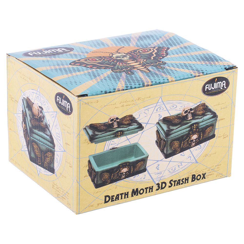 Fujima Death's Head Moth Sarcophagus Resin Stash Box - 5.5"x 4" - Image 3