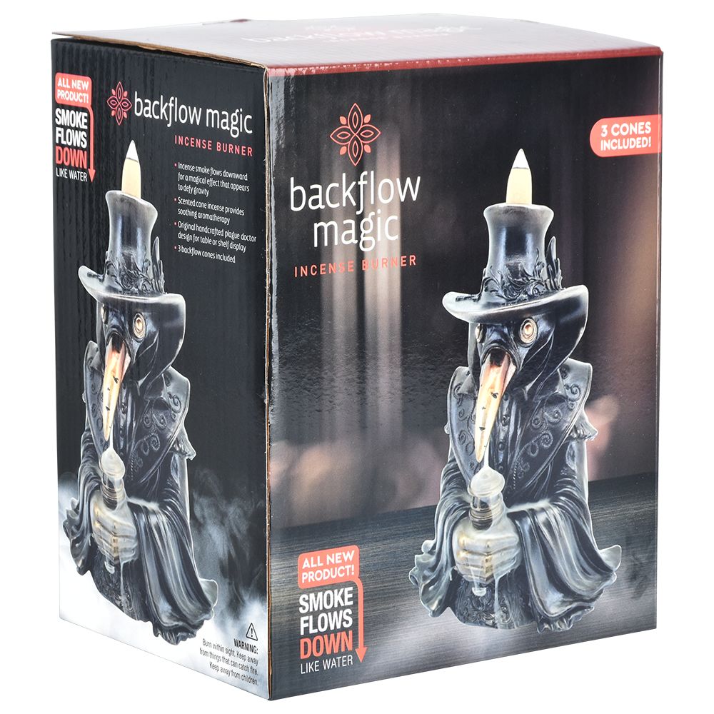 Plague Doctor Backflow Incense Burner - 7" - Image 3