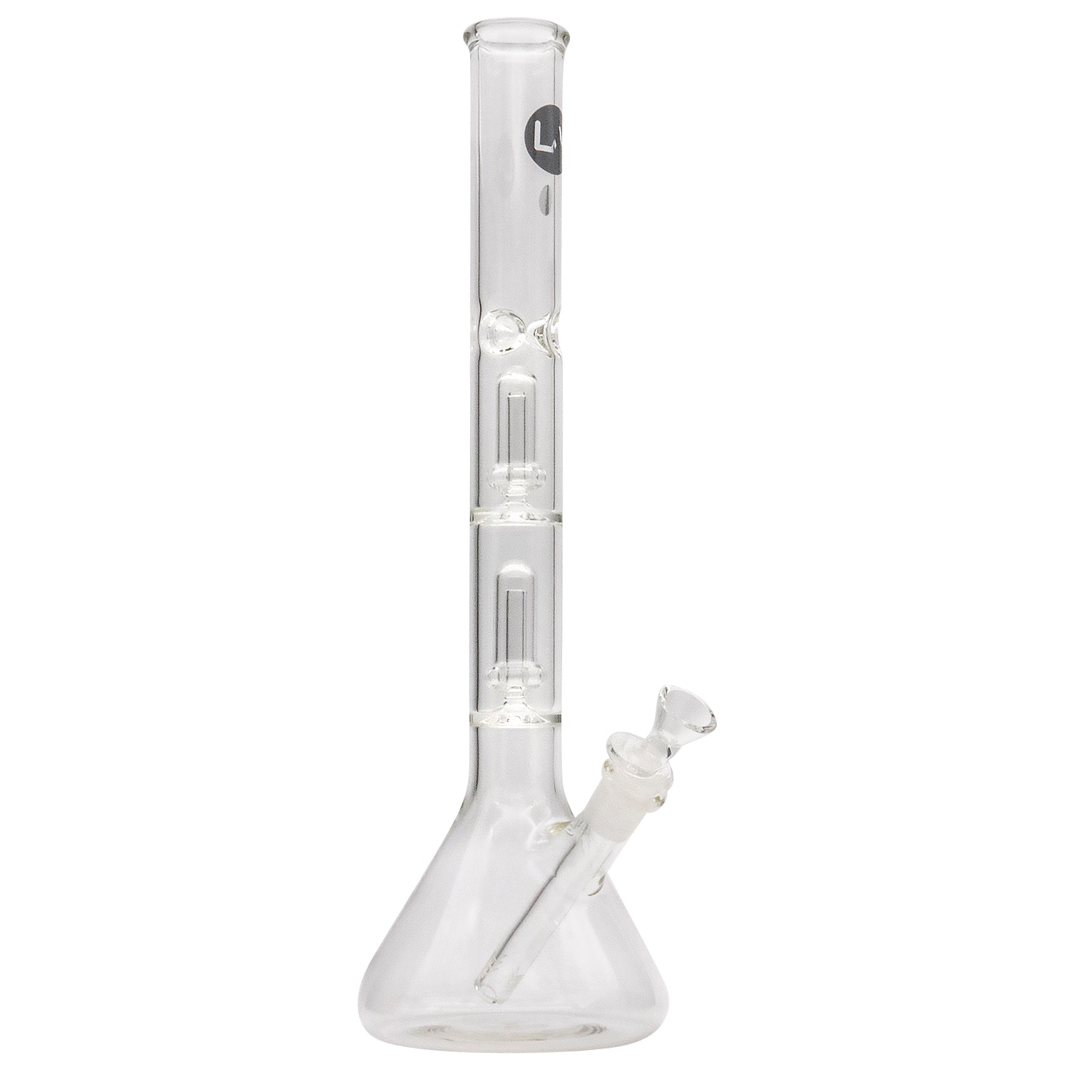 LA Pipes Single or Double Showerhead Perc Beaker Bong - Image 13
