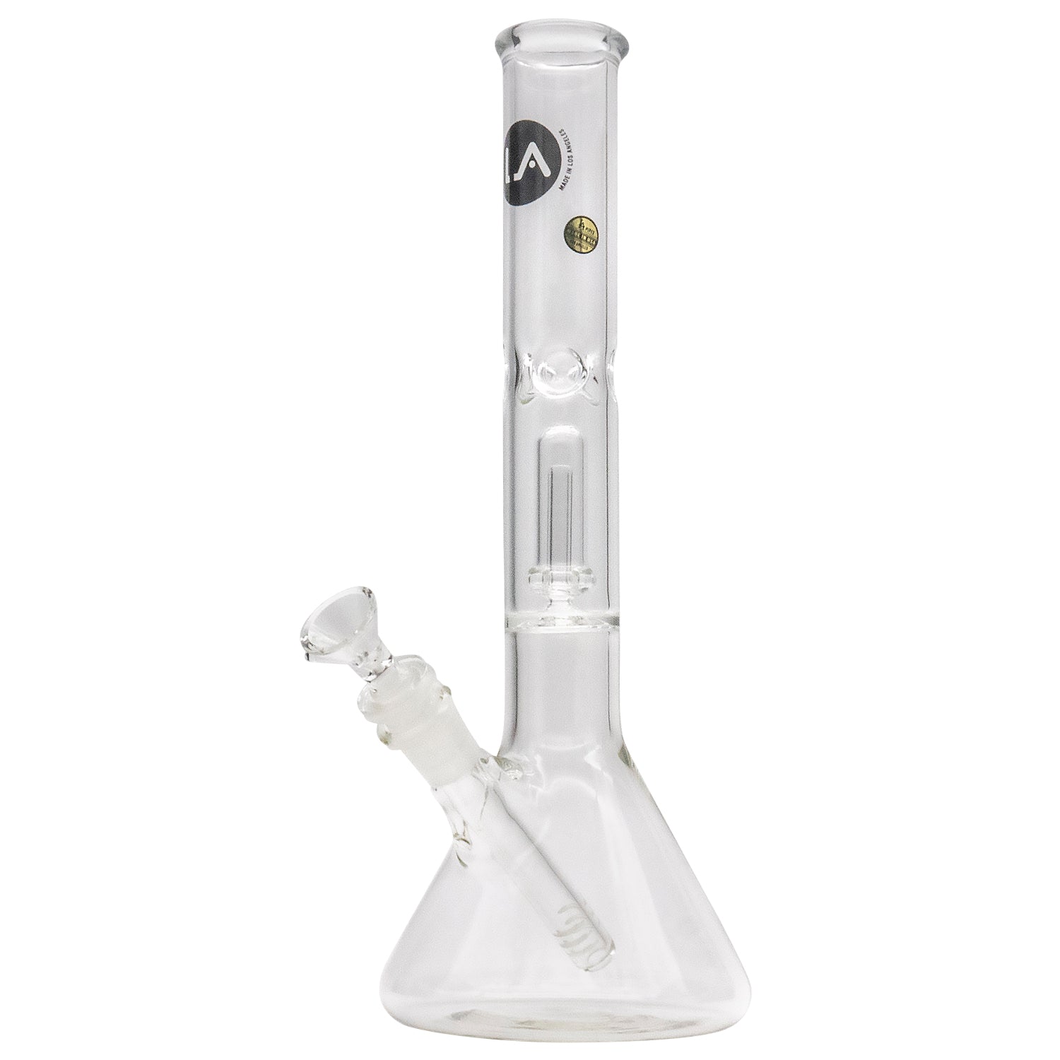 LA Pipes Single or Double Showerhead Perc Beaker Bong - Image 5