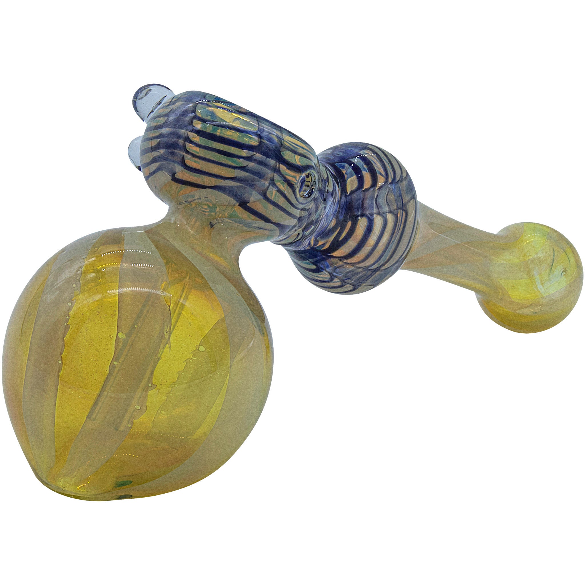 LA Pipes "Raked Hammer" Fumed Hammer Bubbler Pipe (Various Colors) - Image 4