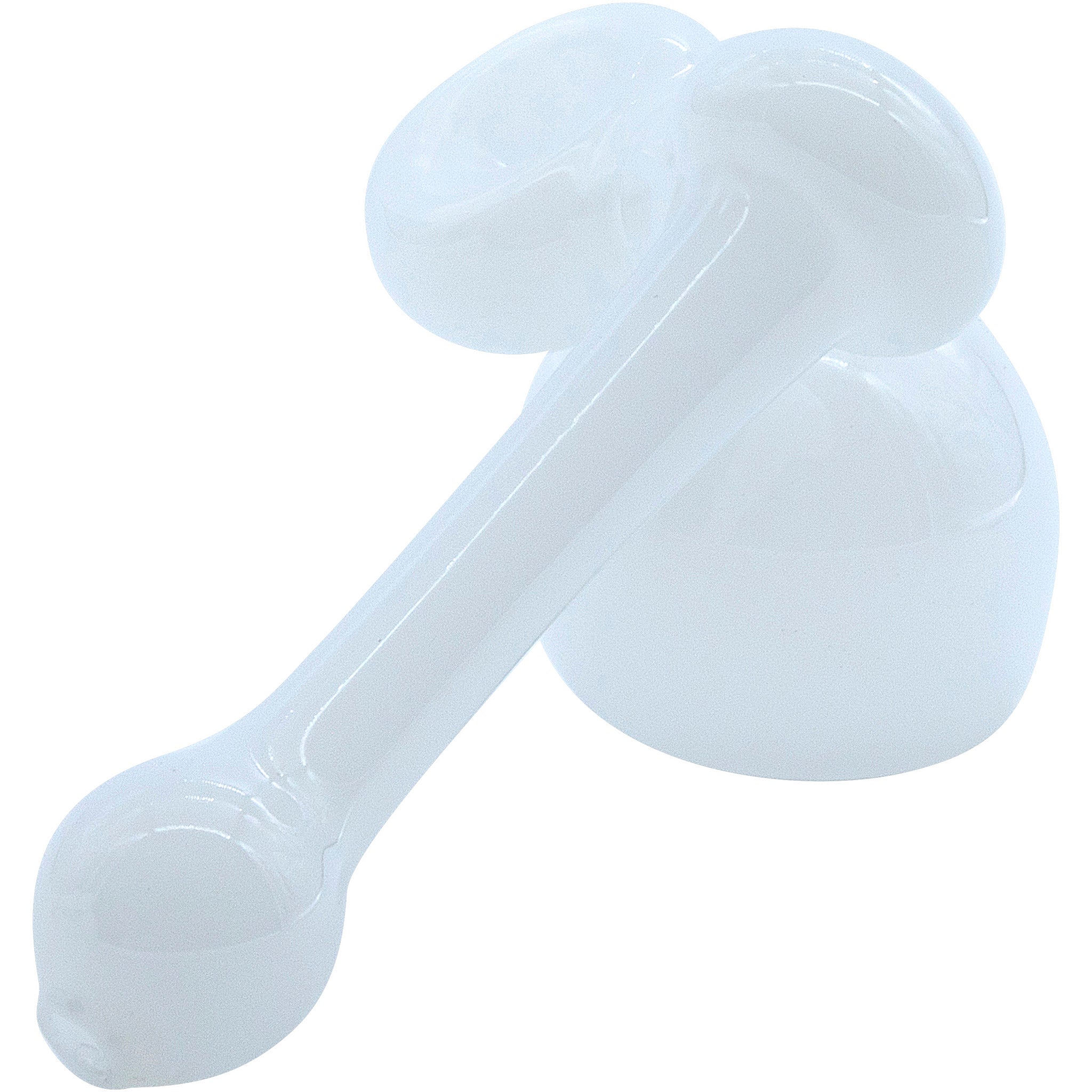 LA Pipes "Ivory Sidecar" Glass Sidecar Bubbler Pipe - Image 4