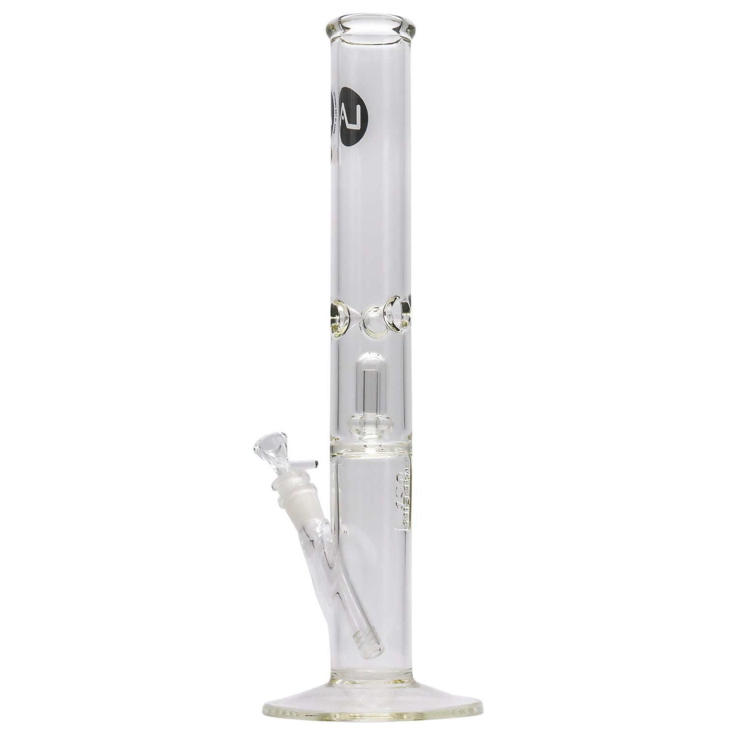 LA Pipes Thick Glass Straight Showerhead Perc Bong - Image 6