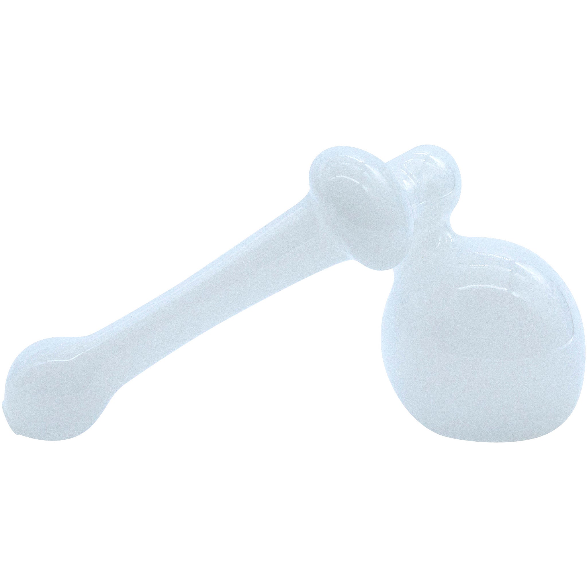 LA Pipes "Ivory Sidecar" Glass Sidecar Bubbler Pipe - Image 5