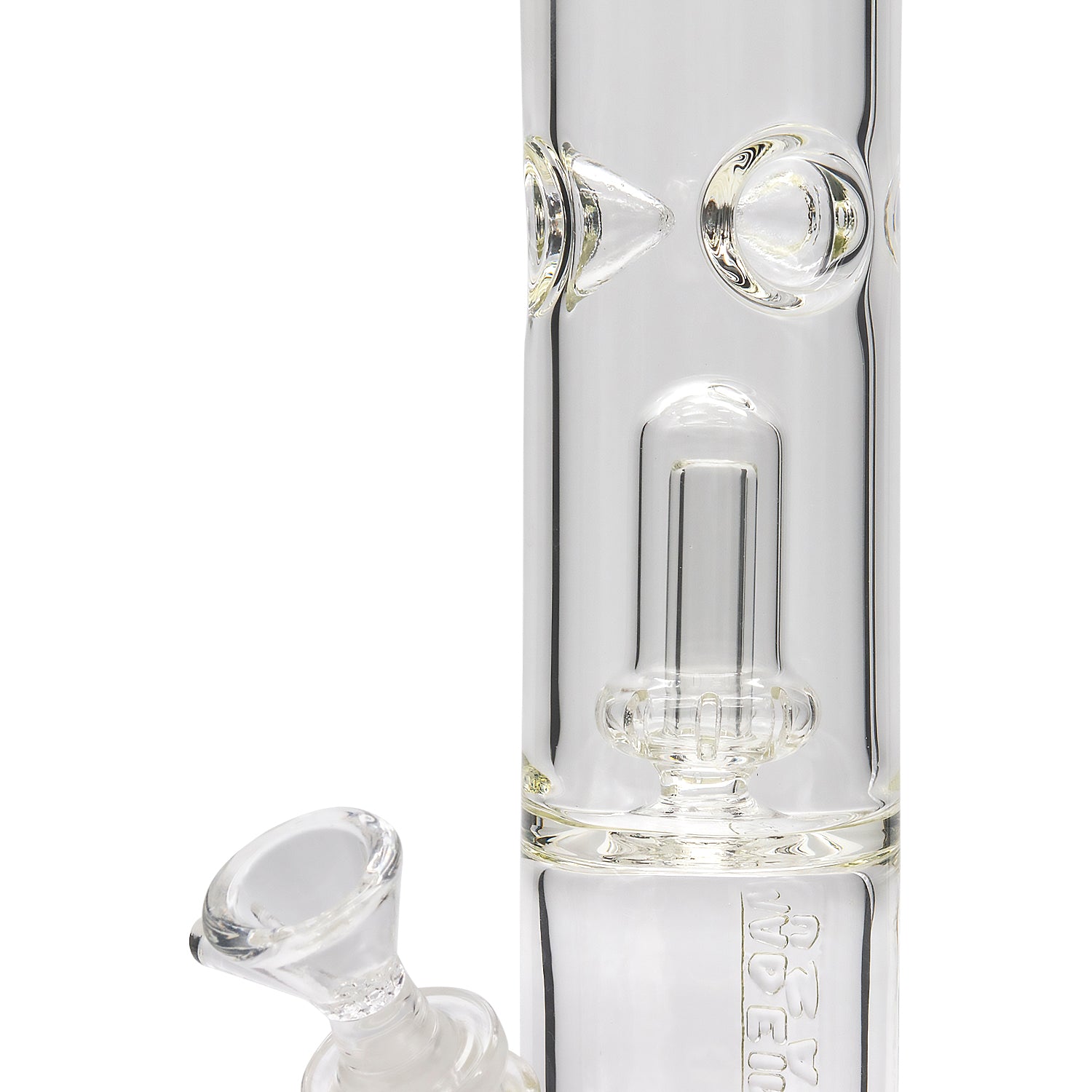 LA Pipes Thick Glass Straight Showerhead Perc Bong - Image 9