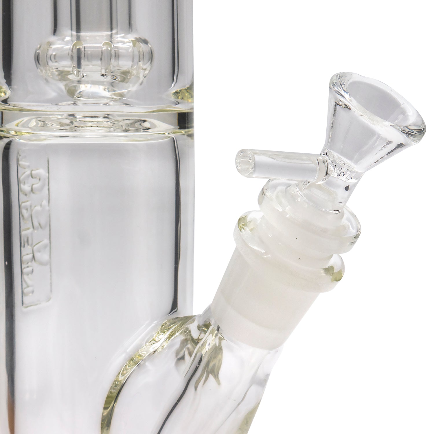LA Pipes Thick Glass Straight Showerhead Perc Bong - Image 10