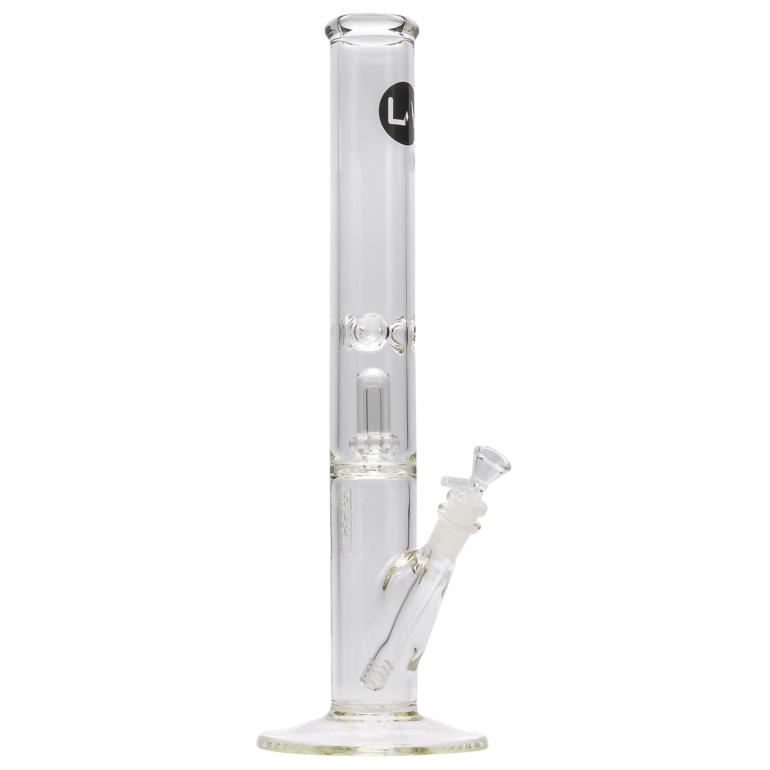 LA Pipes Thick Glass Straight Showerhead Perc Bong - Image 7